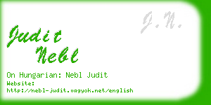 judit nebl business card